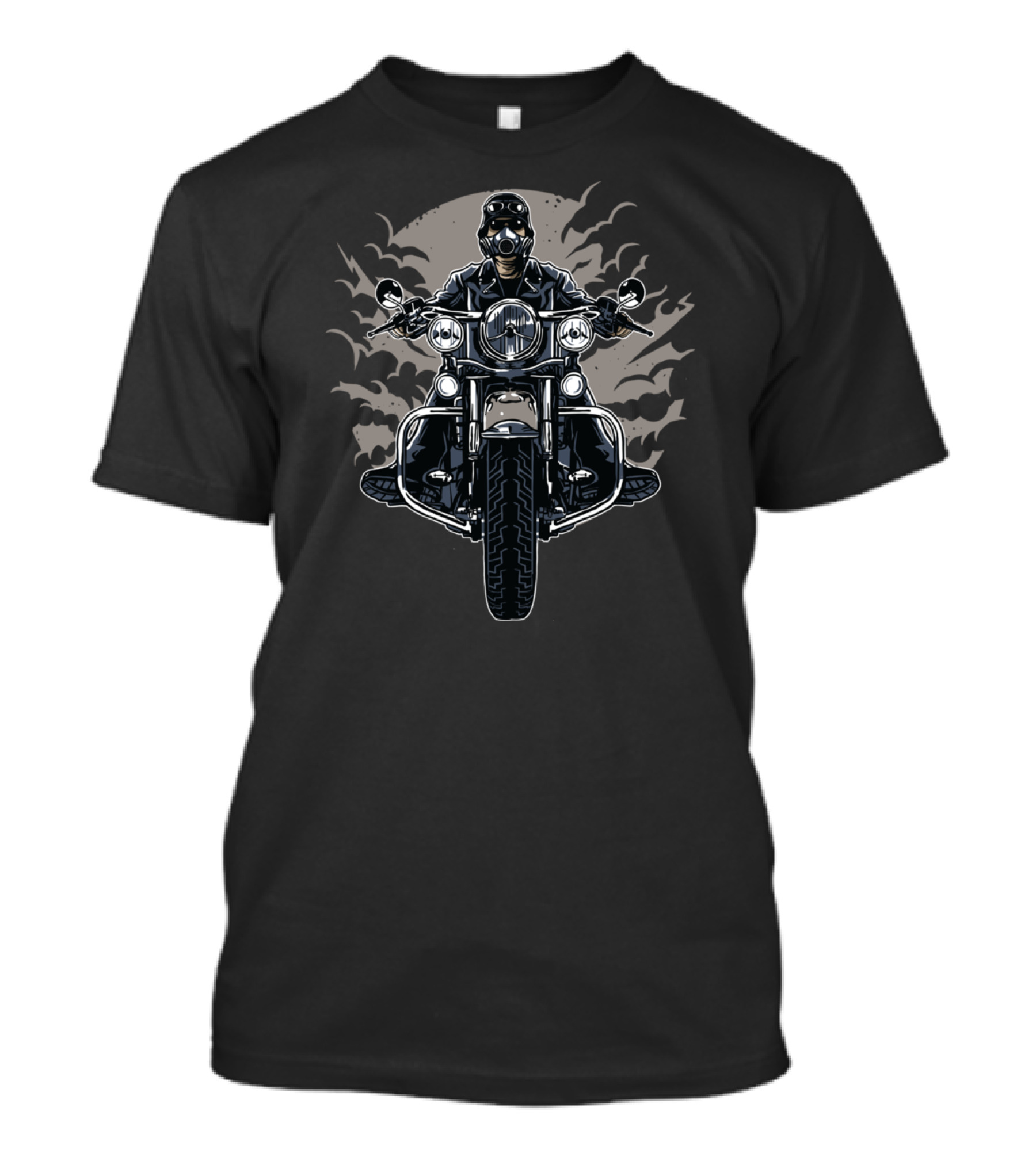 Wild Biker Masked Rider Night Ride T-Shirt