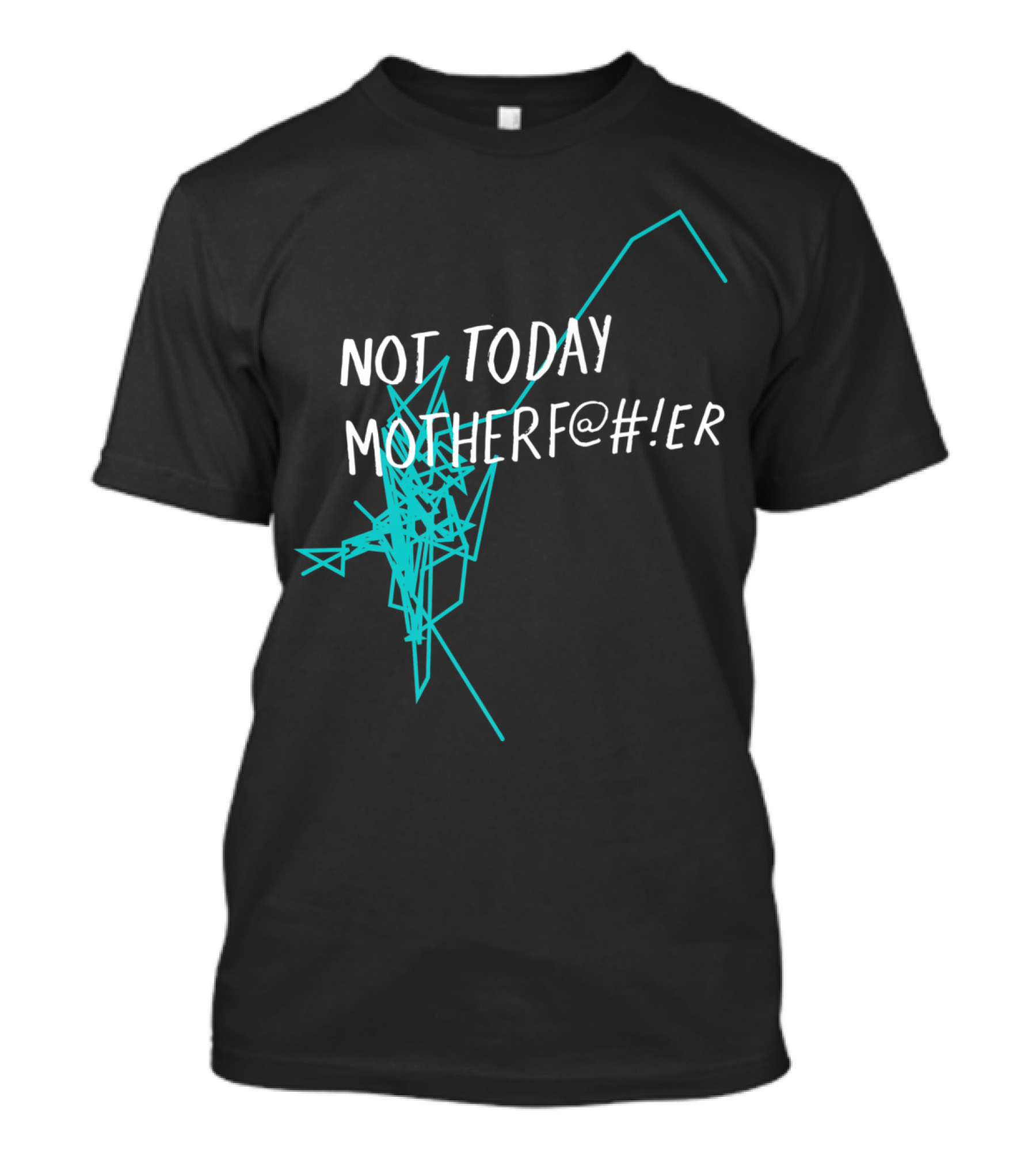 Not Today Motherf@#er NTMF Official Abstract Geometric T-Shirt