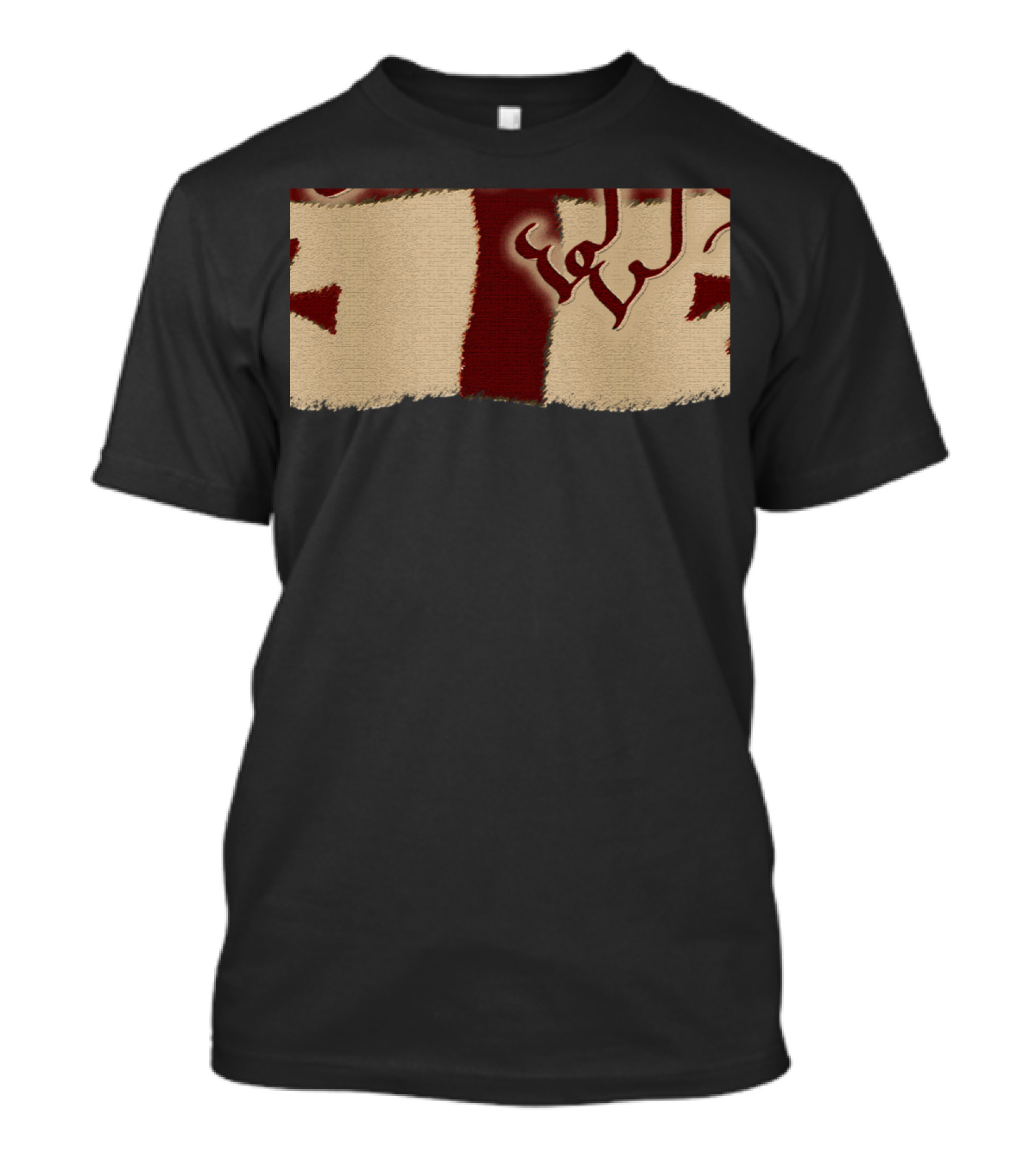Georgian Flag Republic Georgia Arabic Script Rugged T-Shirt