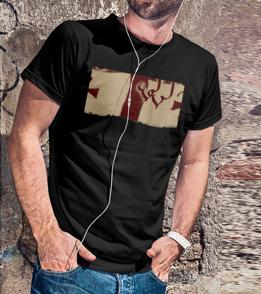 Georgian Flag Republic Georgia Arabic Script Rugged T-Shirt