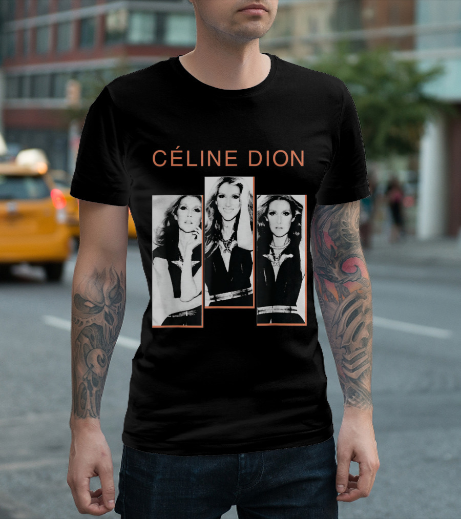Céline Dion Monochrome Portraits Trio T-Shirt