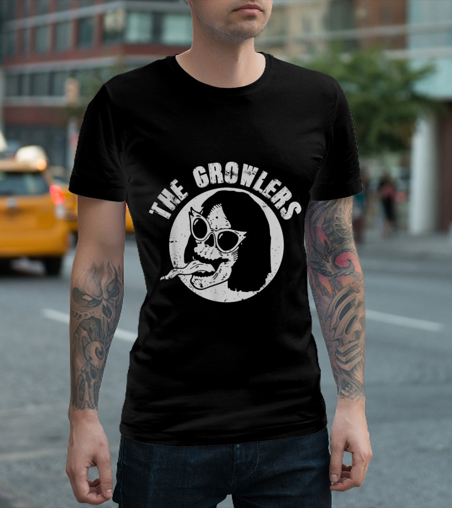The Growlers Pop Music Skull with Sunglasses T-Shirt