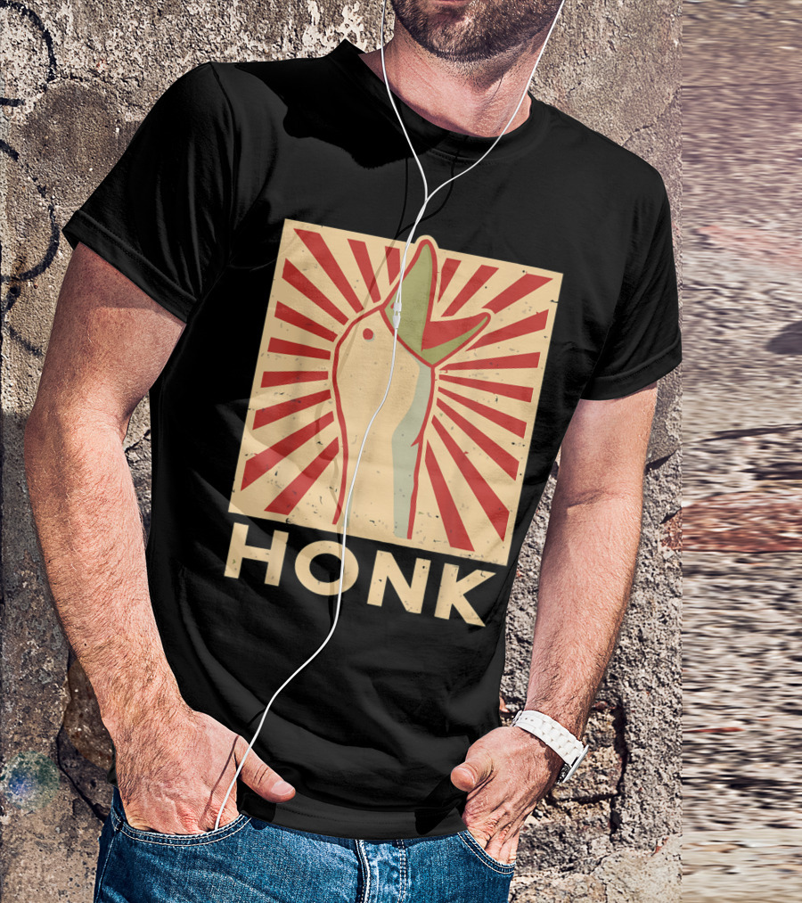 Honk Goose Meme Funny Duck Chicken T-Shirt