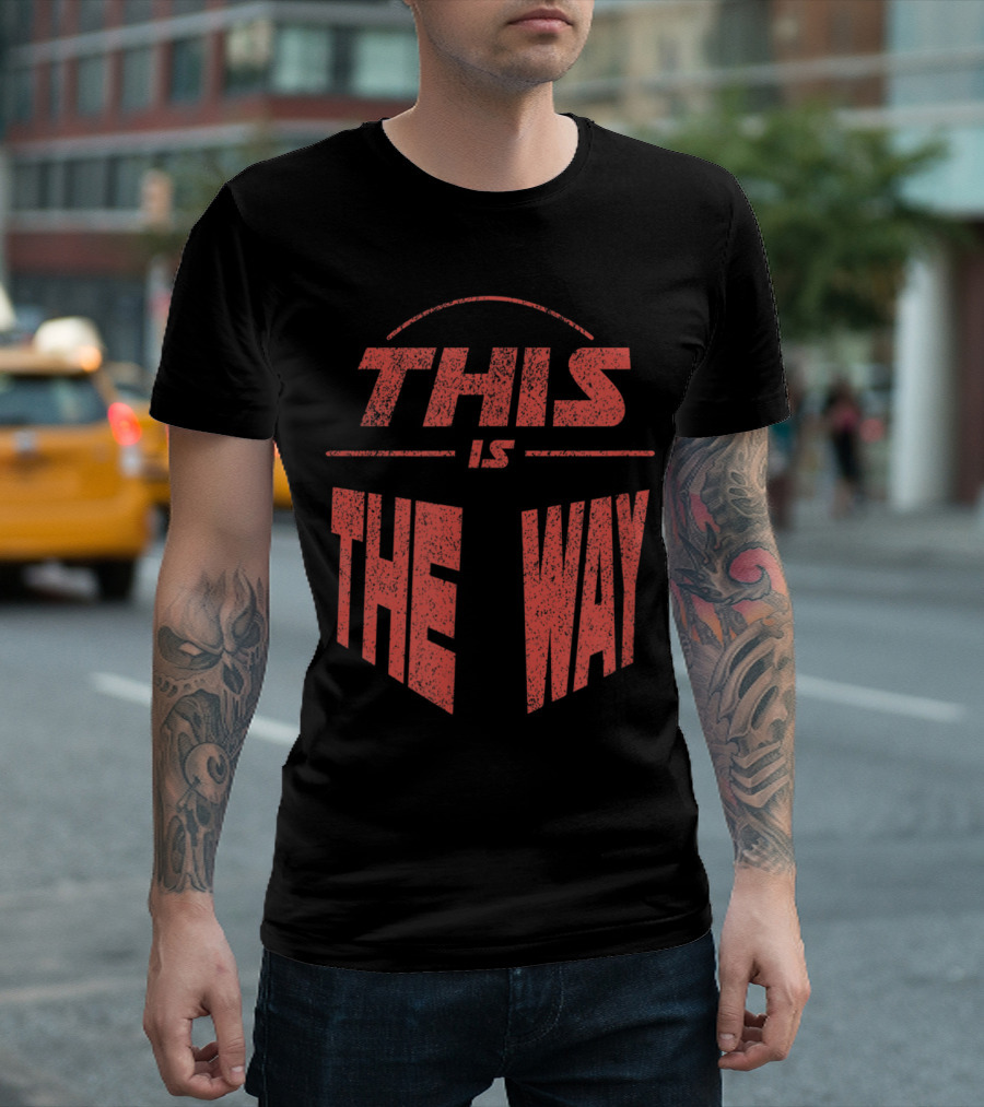 This Is the Way Helmet Red Sand T-Shirt