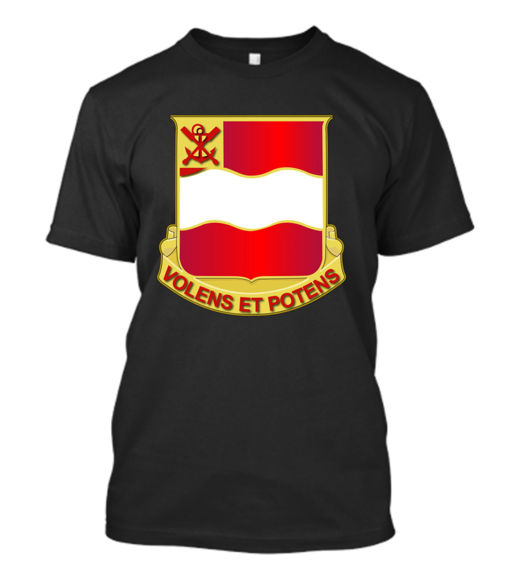4th Engineer Brigade Volens Et Potens Crest T-Shirt