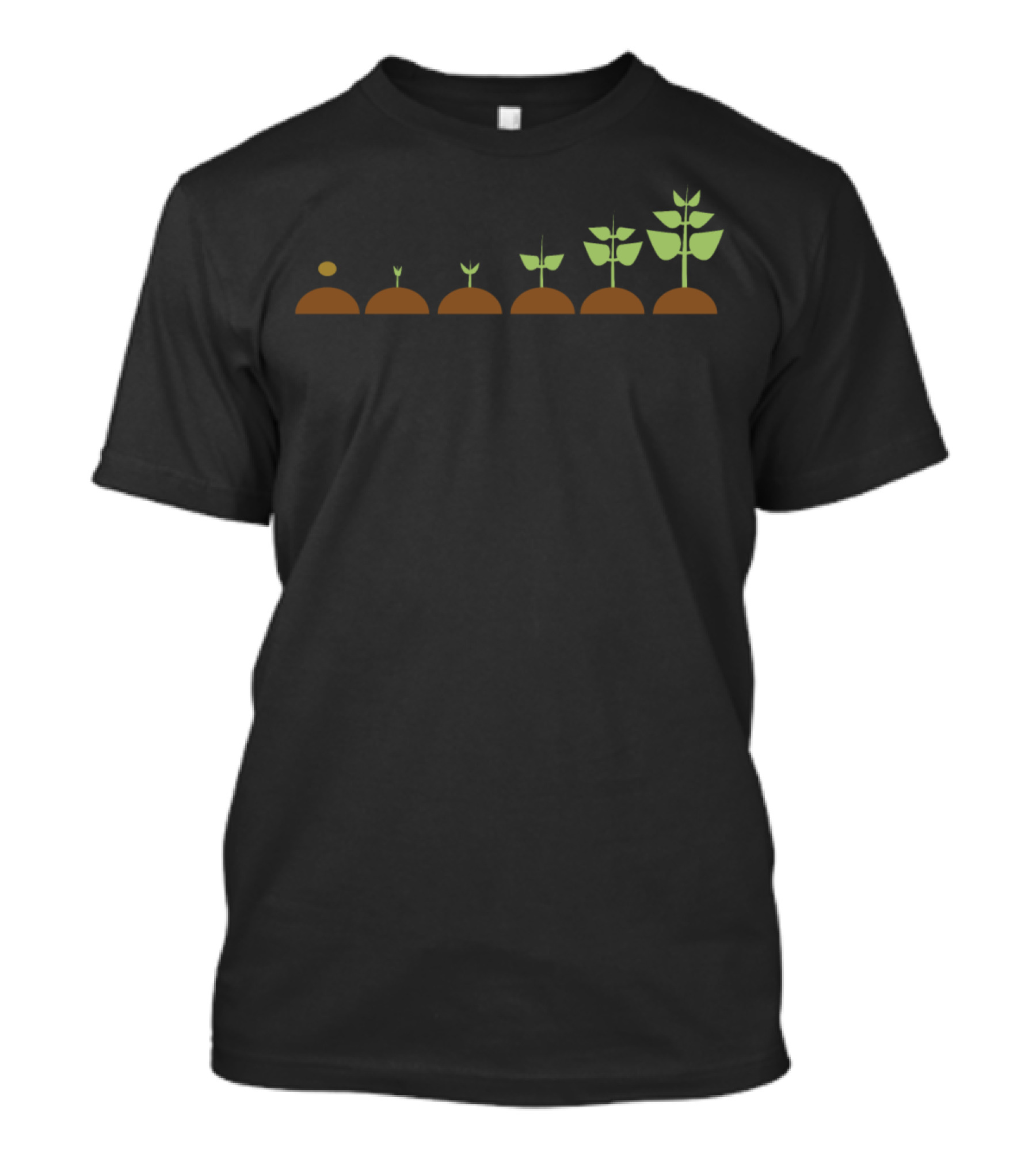 Gardening Farmer Farming Men's Growth Cycle Plant Evolution T-Shirt