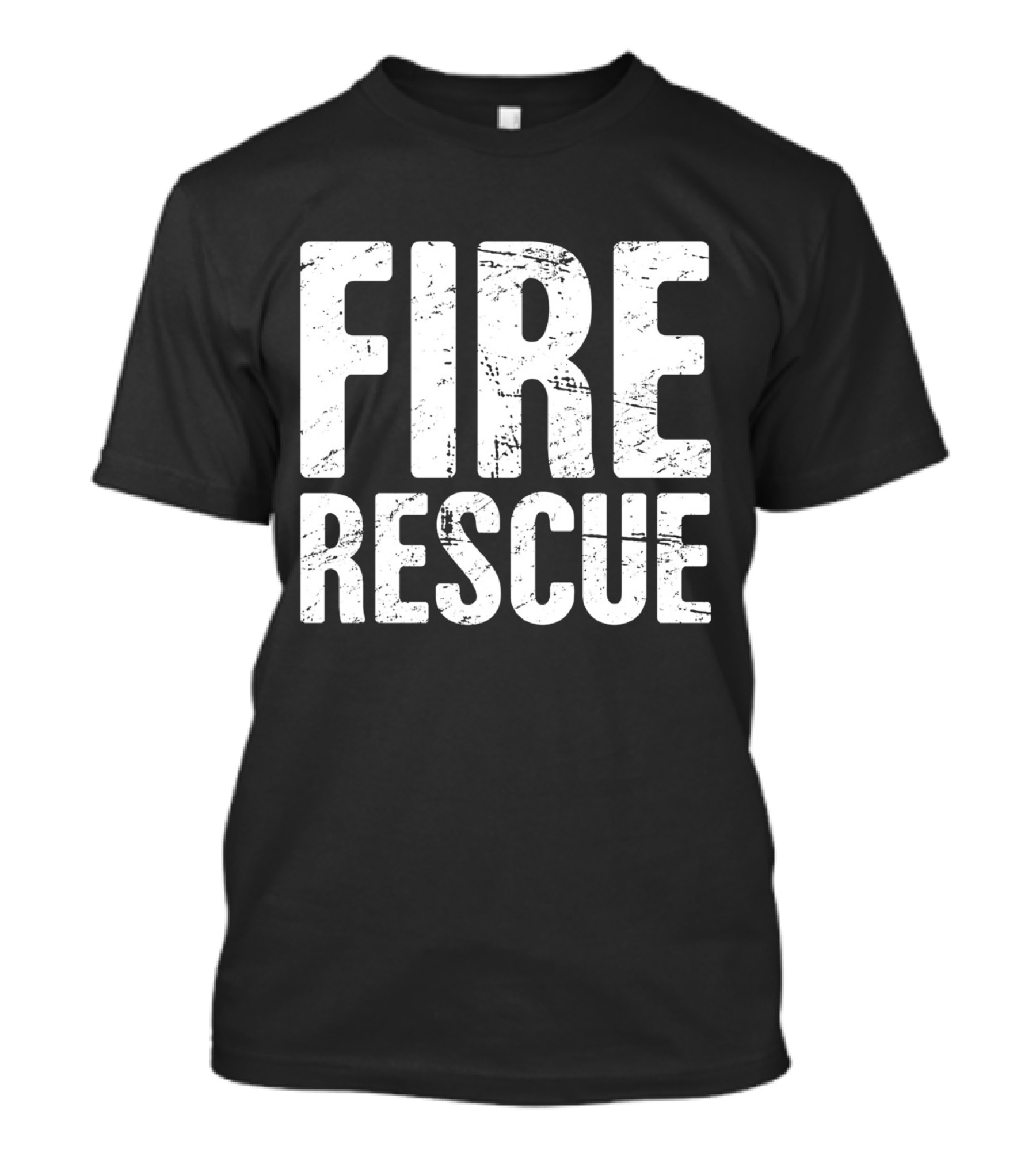 Distressed FIRE RESCUE T-Shirt