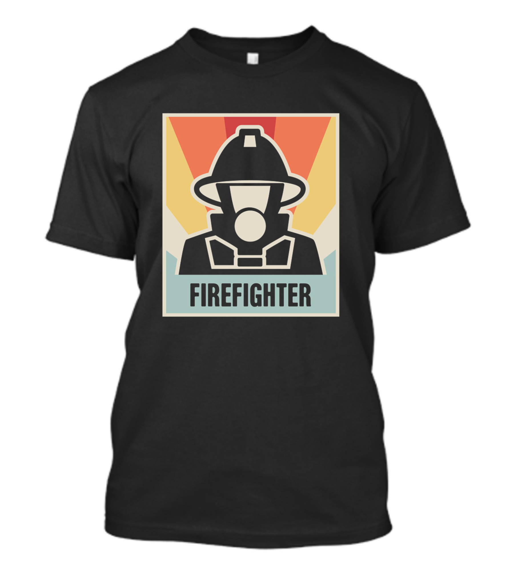 Vintage Firefighter Retro Firefighter Helmet T-Shirt