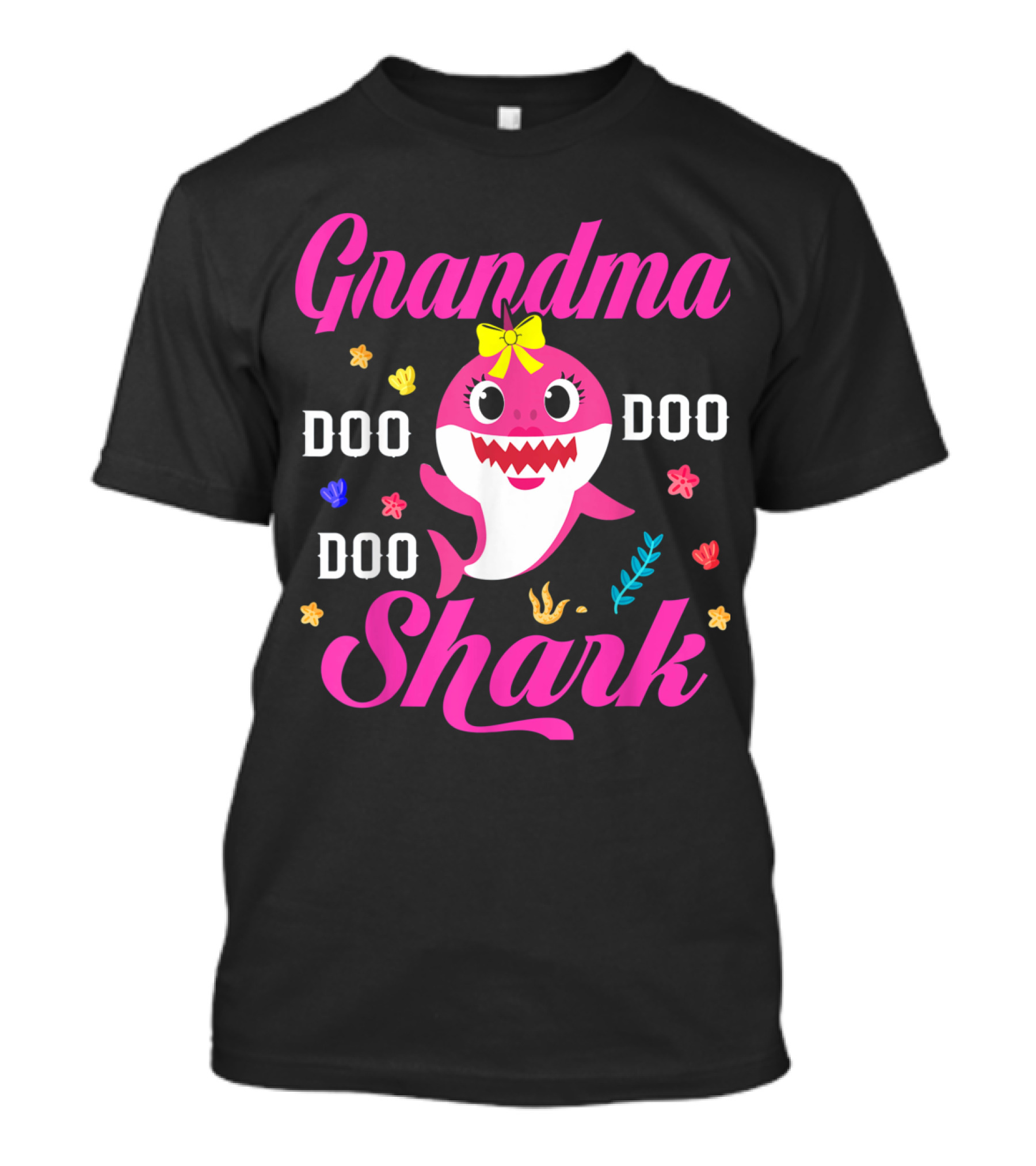 Grandma Shark Doo Doo Doo Cute Baby Shark Family T-Shirt