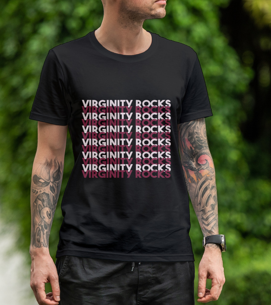 Virginity Rocks Danny Virginity Duncan Phrase T-Shirt