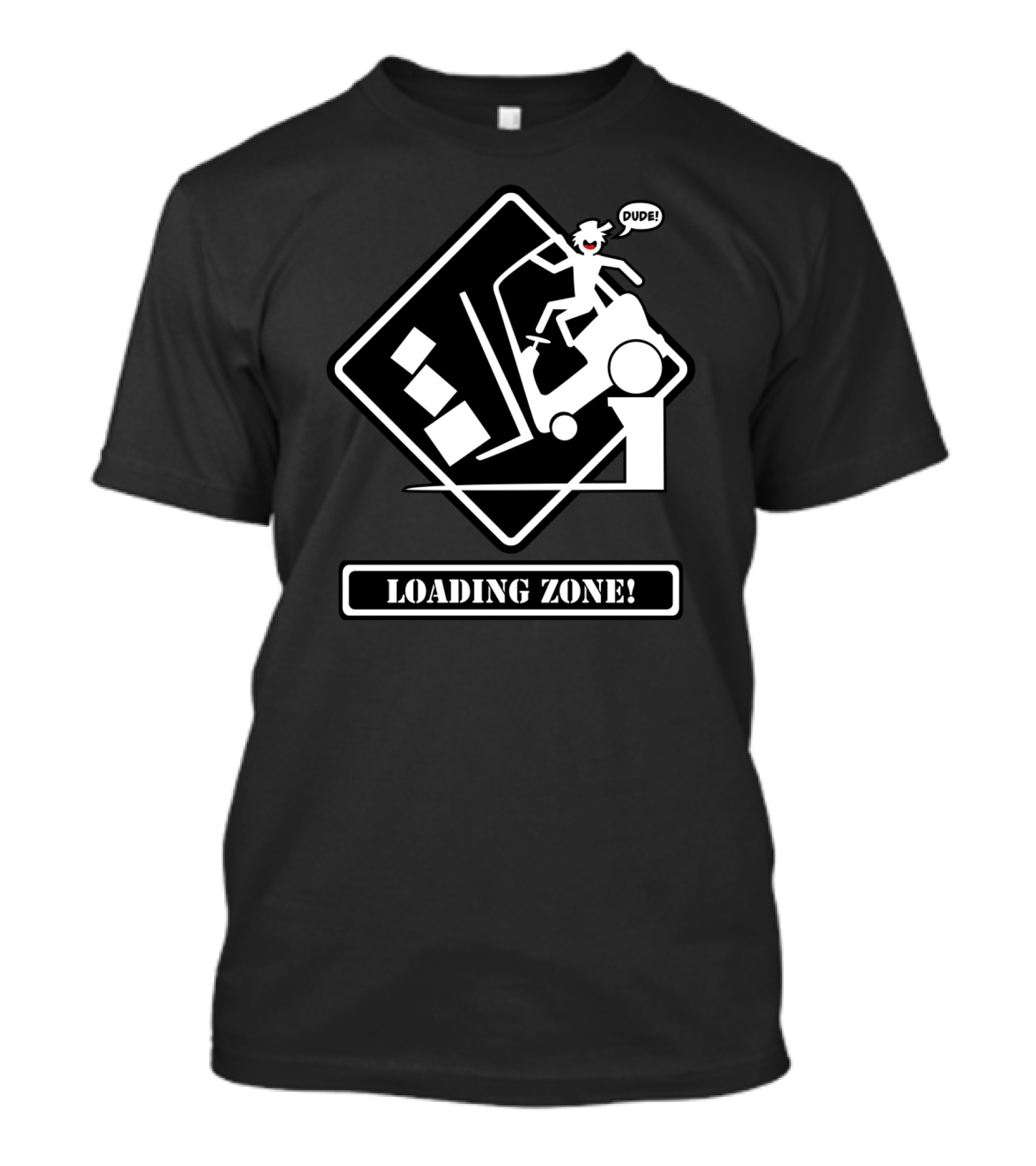 Dude Loading Zone Stickman Dockin' T-Shirt
