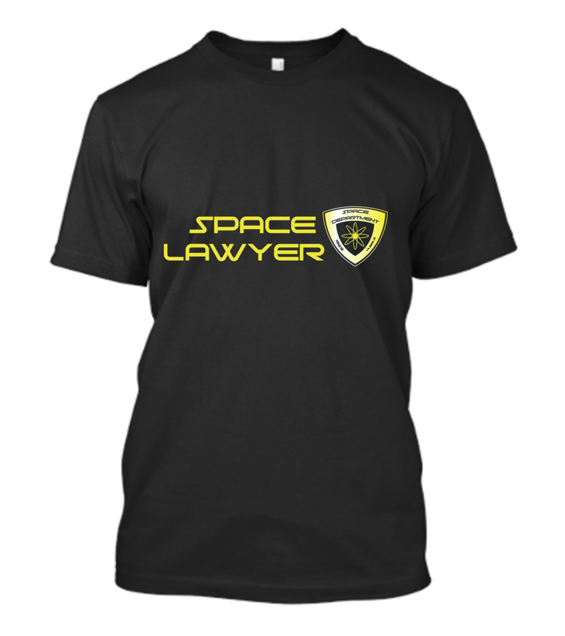 Space Lawyer Space Department Badge Atomic T-Shirt