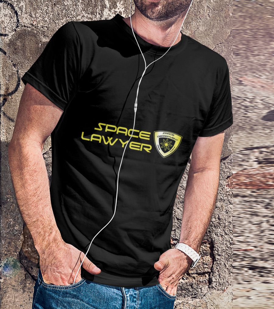 Space Lawyer Space Department Badge Atomic T-Shirt
