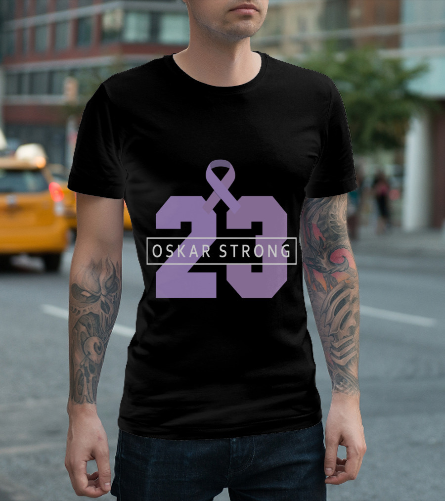 Flyers Oskar Strong 23 Cancer Awareness T-Shirt