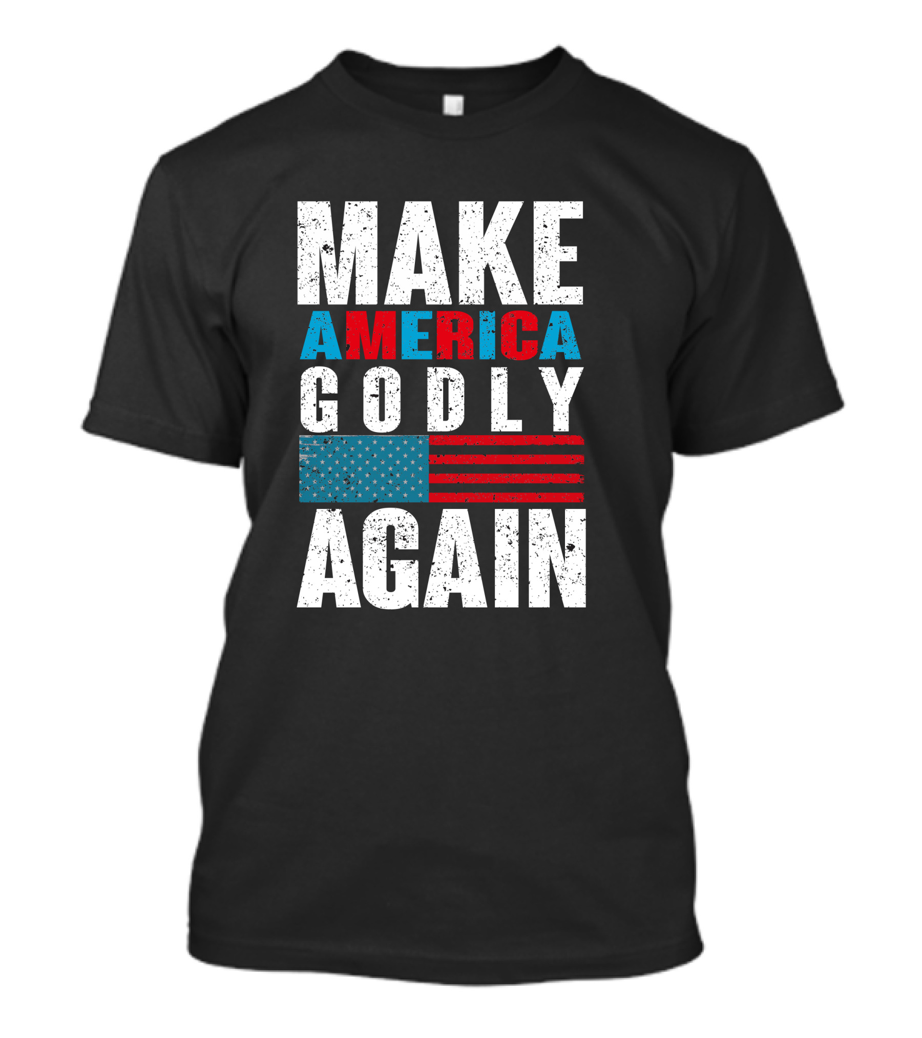 Make America Godly Again USA Flag T-Shirt