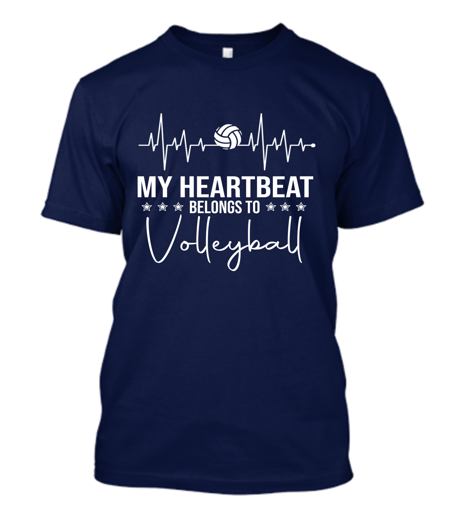 My Heartbeat Belongs To Volleyball T-Shirt