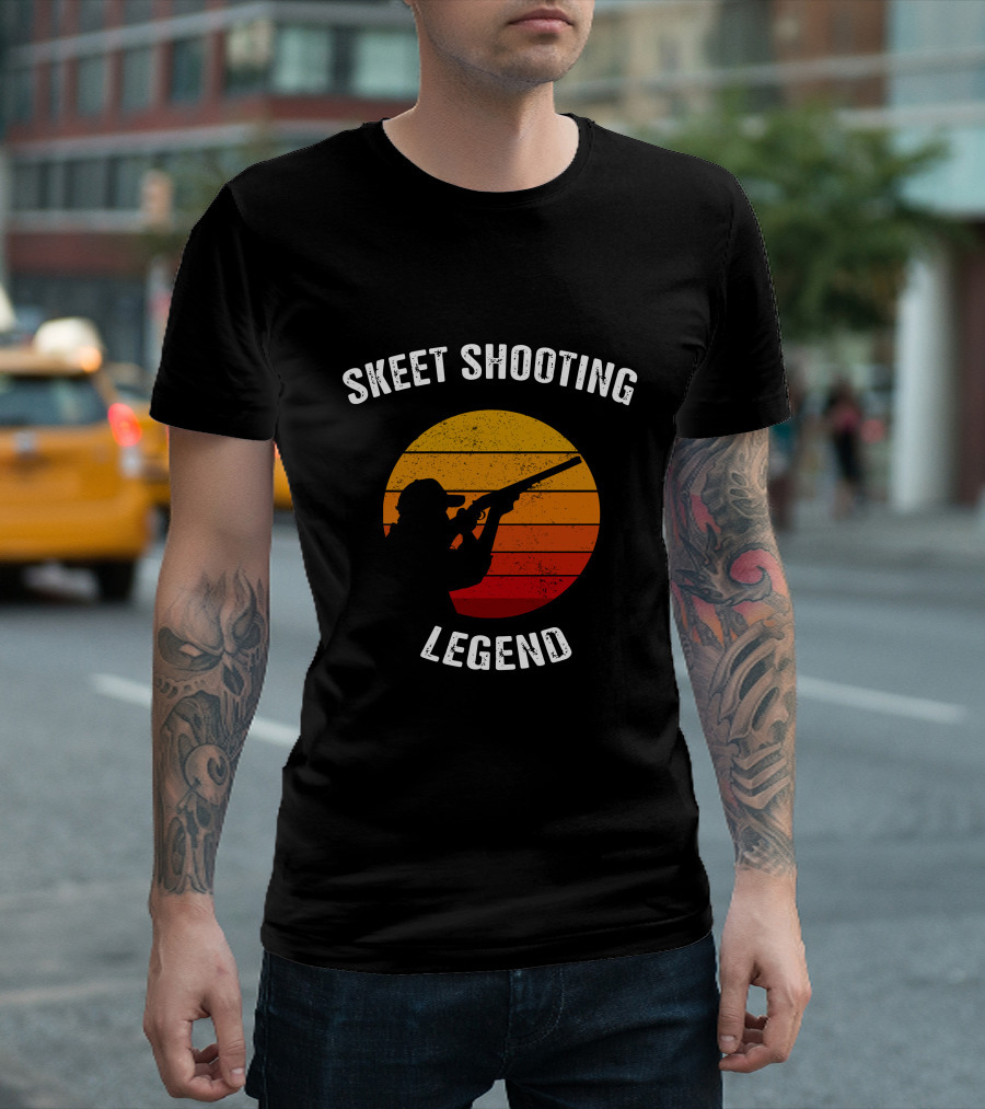 Skeet Shooting Legend Vintage Sunset T-Shirt