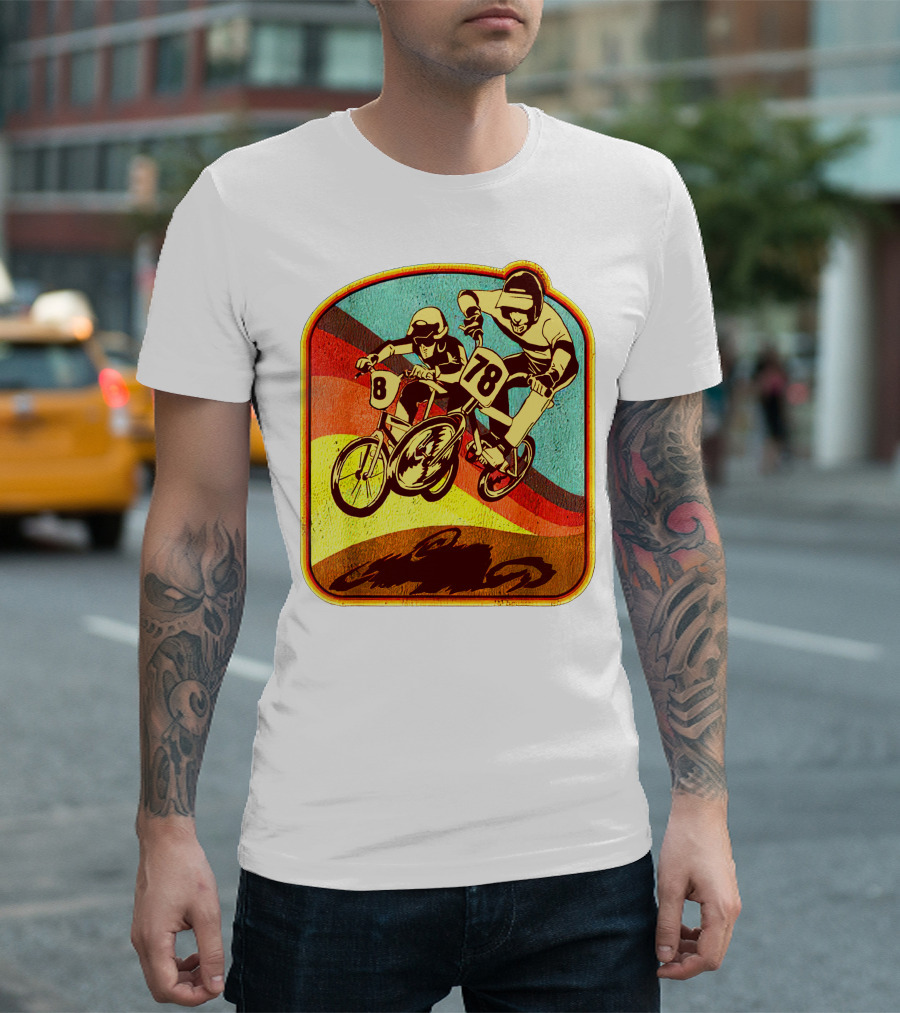 Vintage 80s BMX Rad Racing Motocross 78 8 T-Shirt