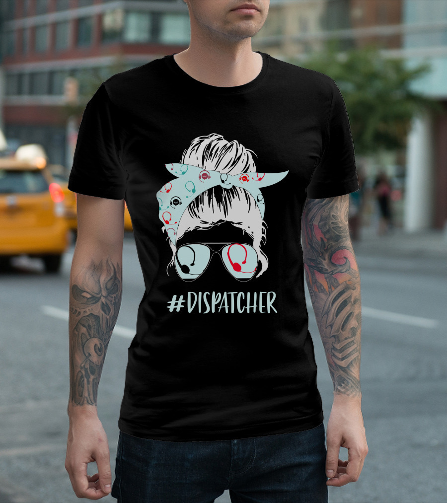 Dispatcher Headset Bandana Sunglasses T-Shirt