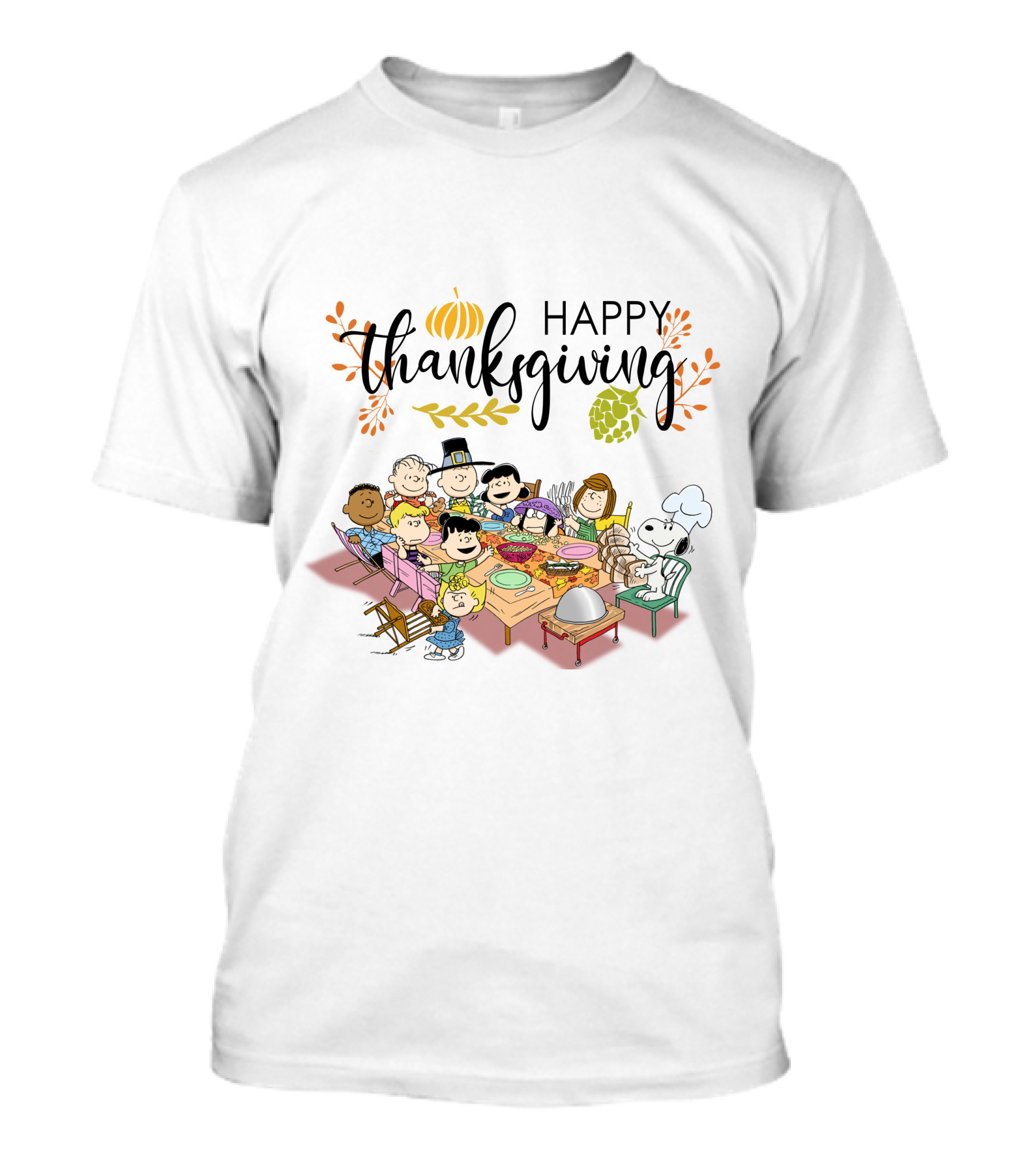 Happy Thanksgiving Peanuts Gang T-Shirt