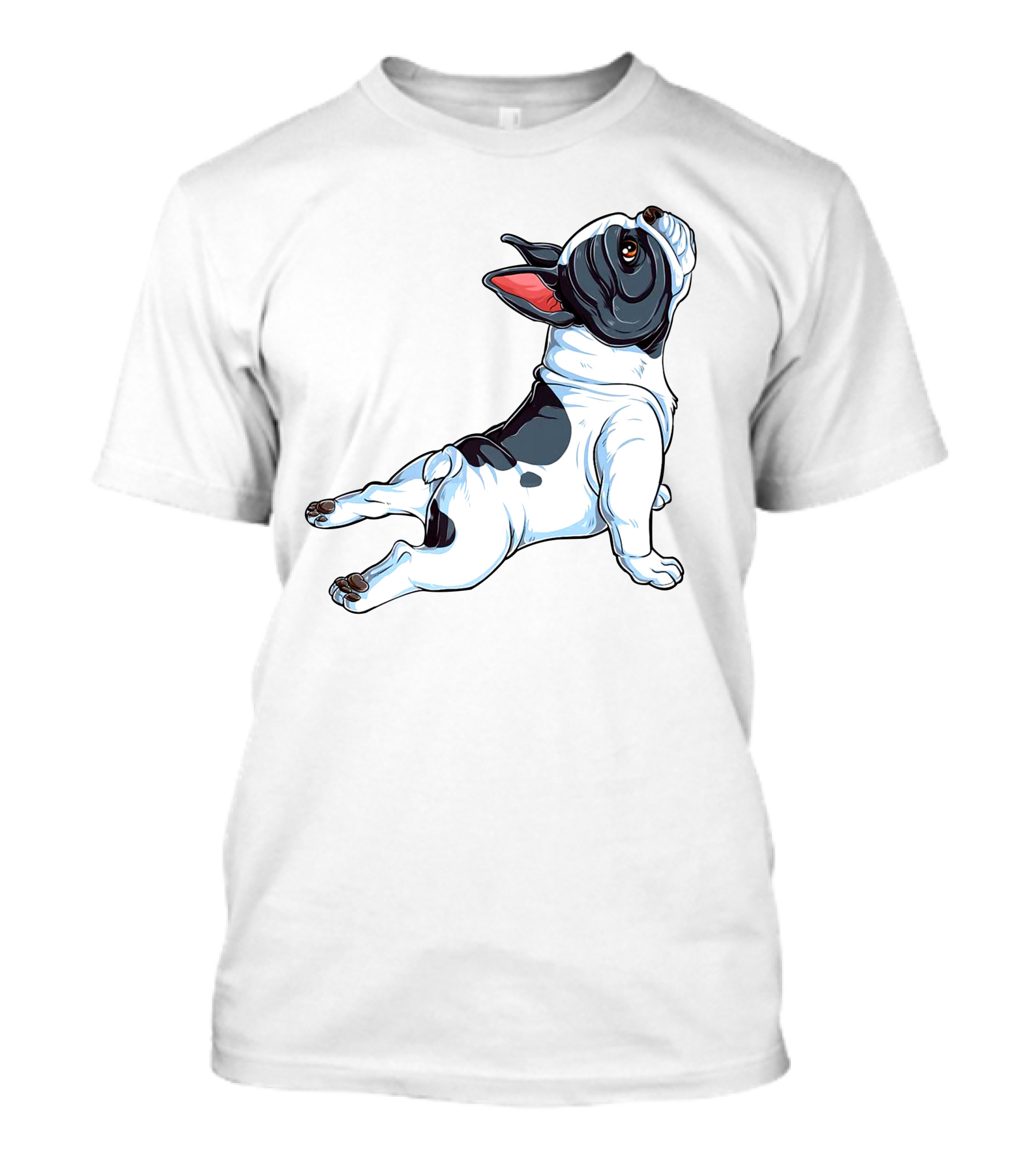 French Bulldog Yoga Pose Frenchie Namaste Dog Stretching T-Shirt