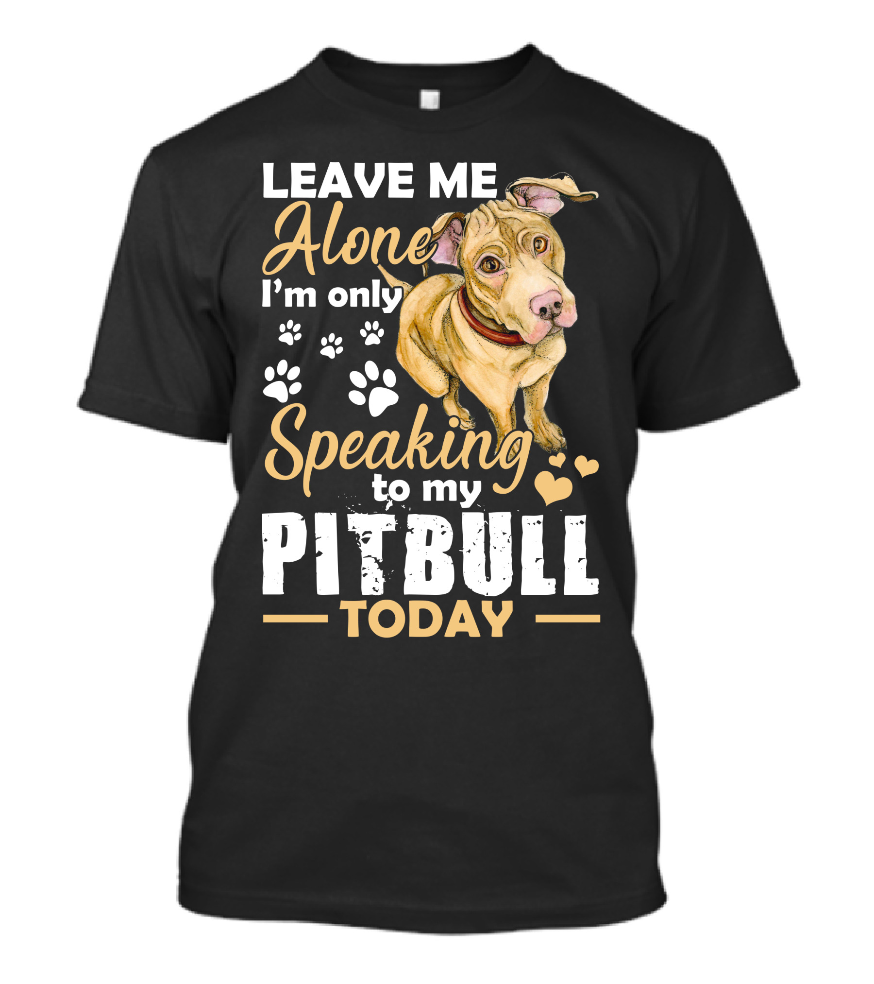 Leave Me Alone I’m Only Speaking To My Pitbull Today T-Shirt