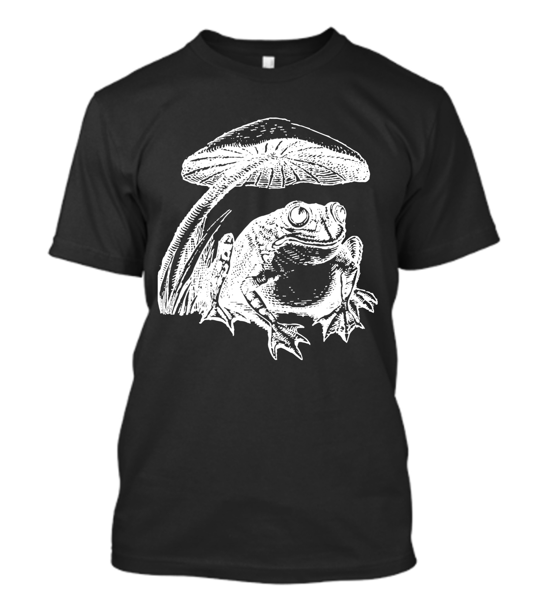 Cottagecore Frog And Mushroom Vintage Aesthetics Heather Purple T-Shirt