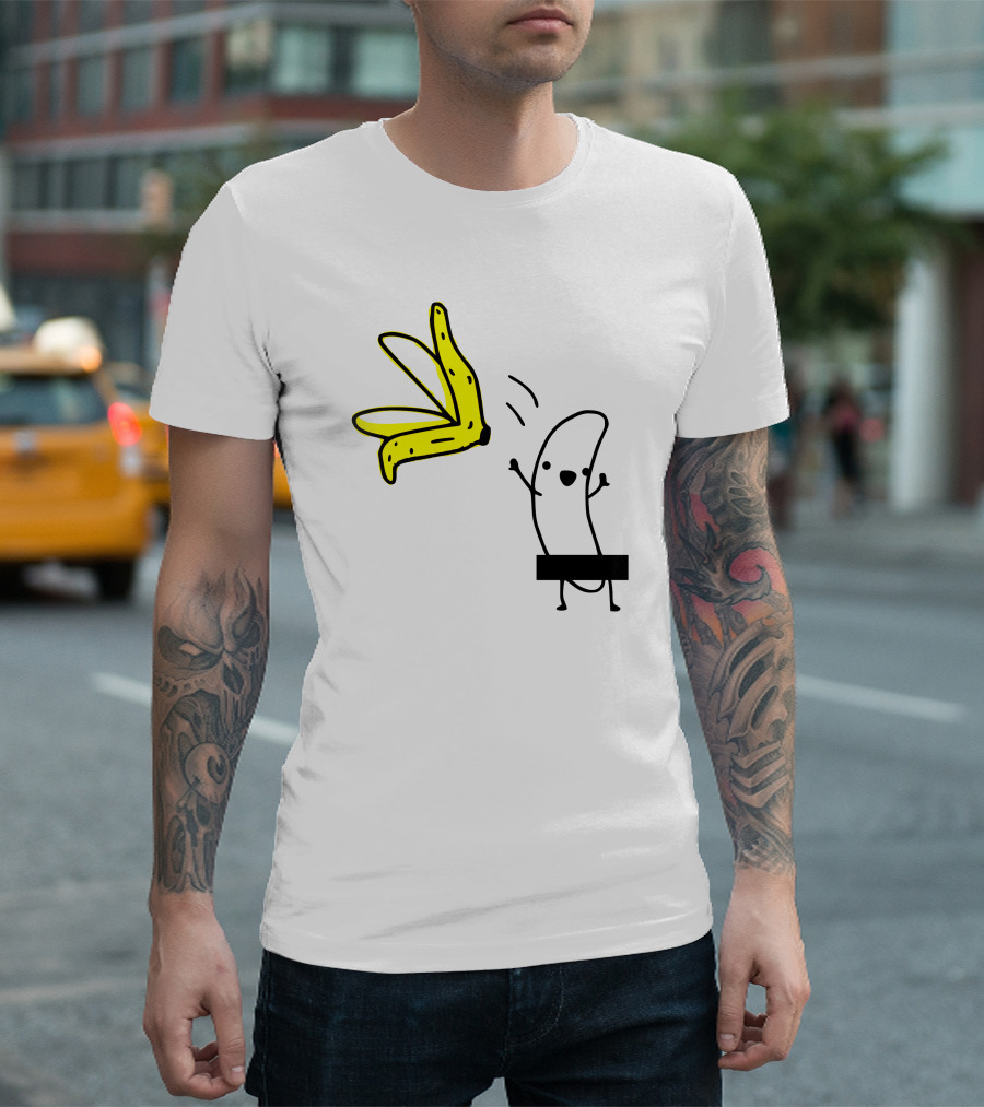Freeeeeeedom Happy Banana Peeling T-Shirt