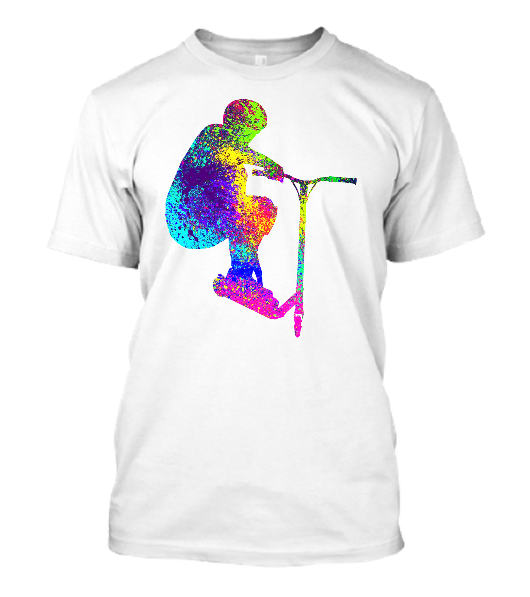 Stunt Scooter Trick Jump In PopArt T-Shirt
