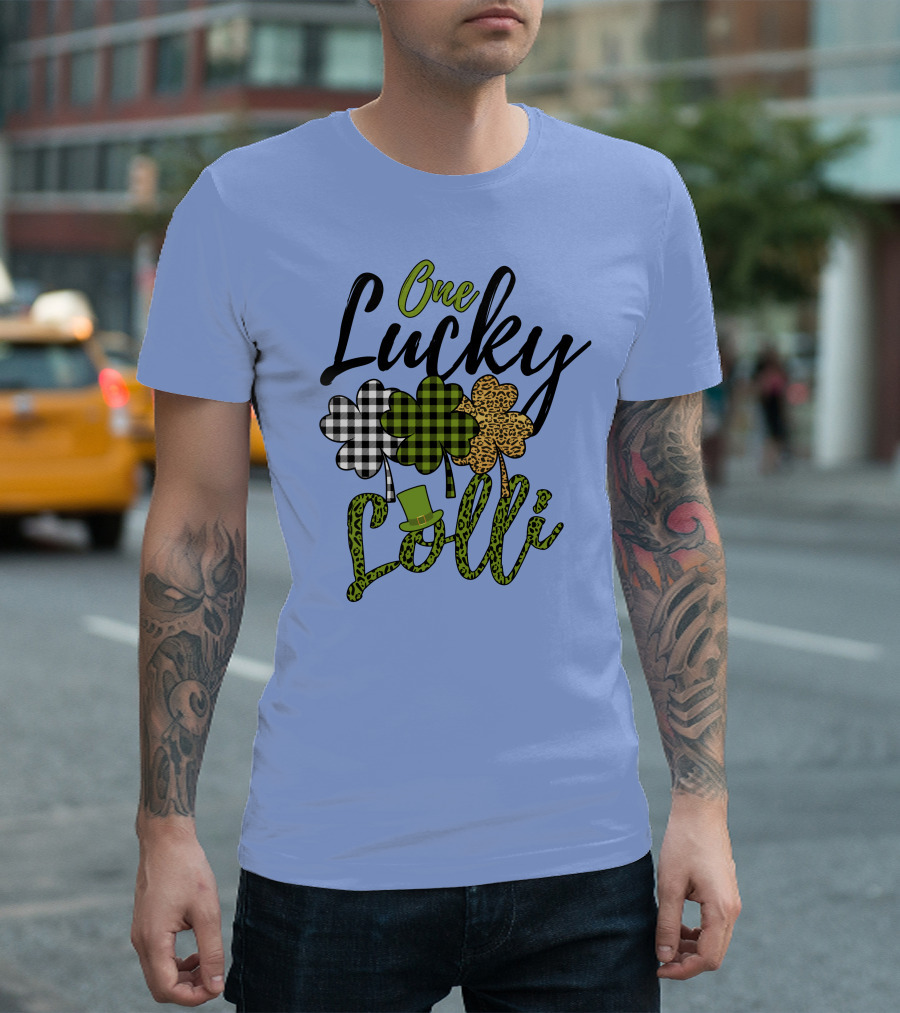 One Lucky Lolli Shamrock Grandma Family T-Shirt