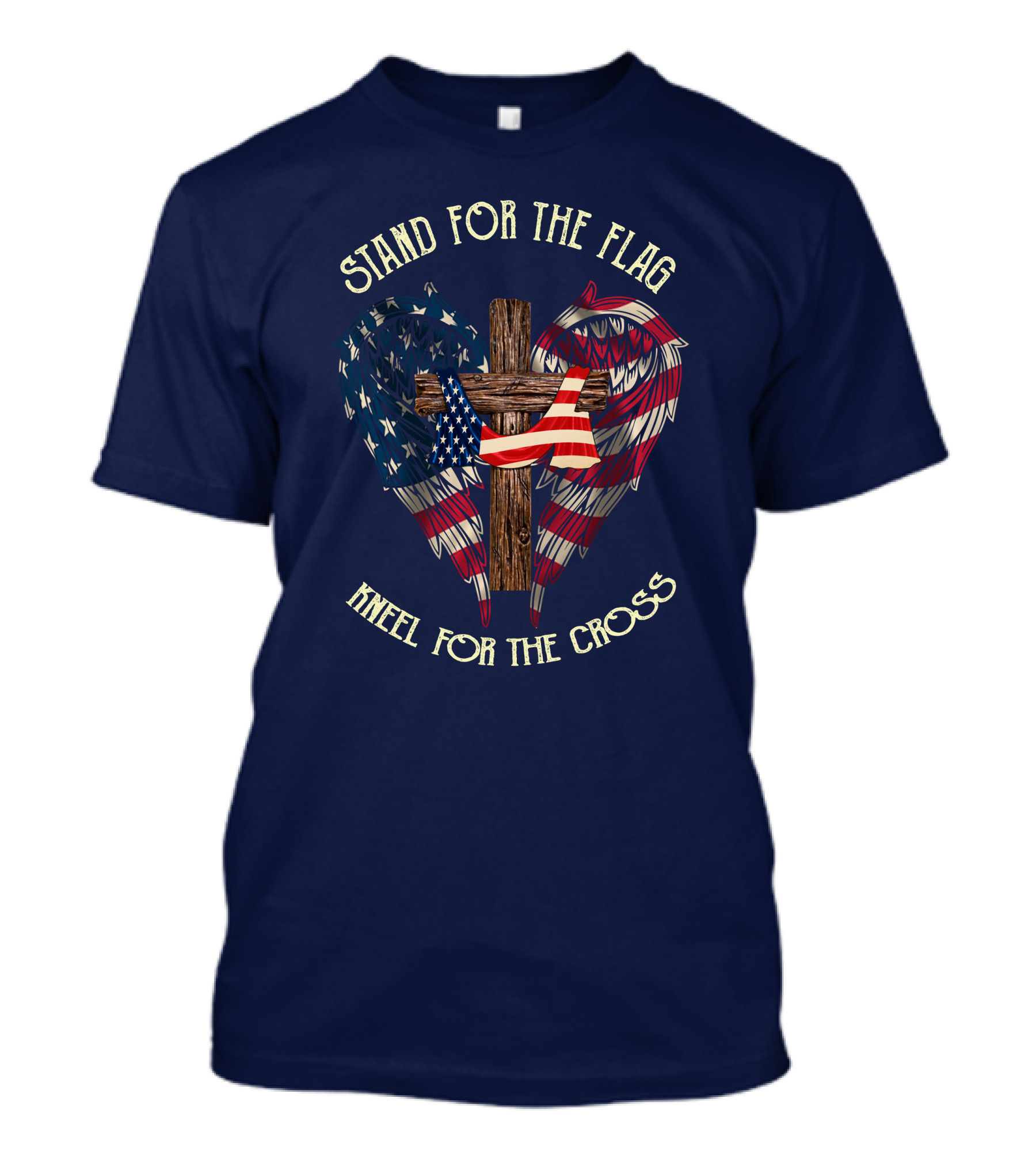 Stand For The Flag Kneel For The Cross T-Shirt