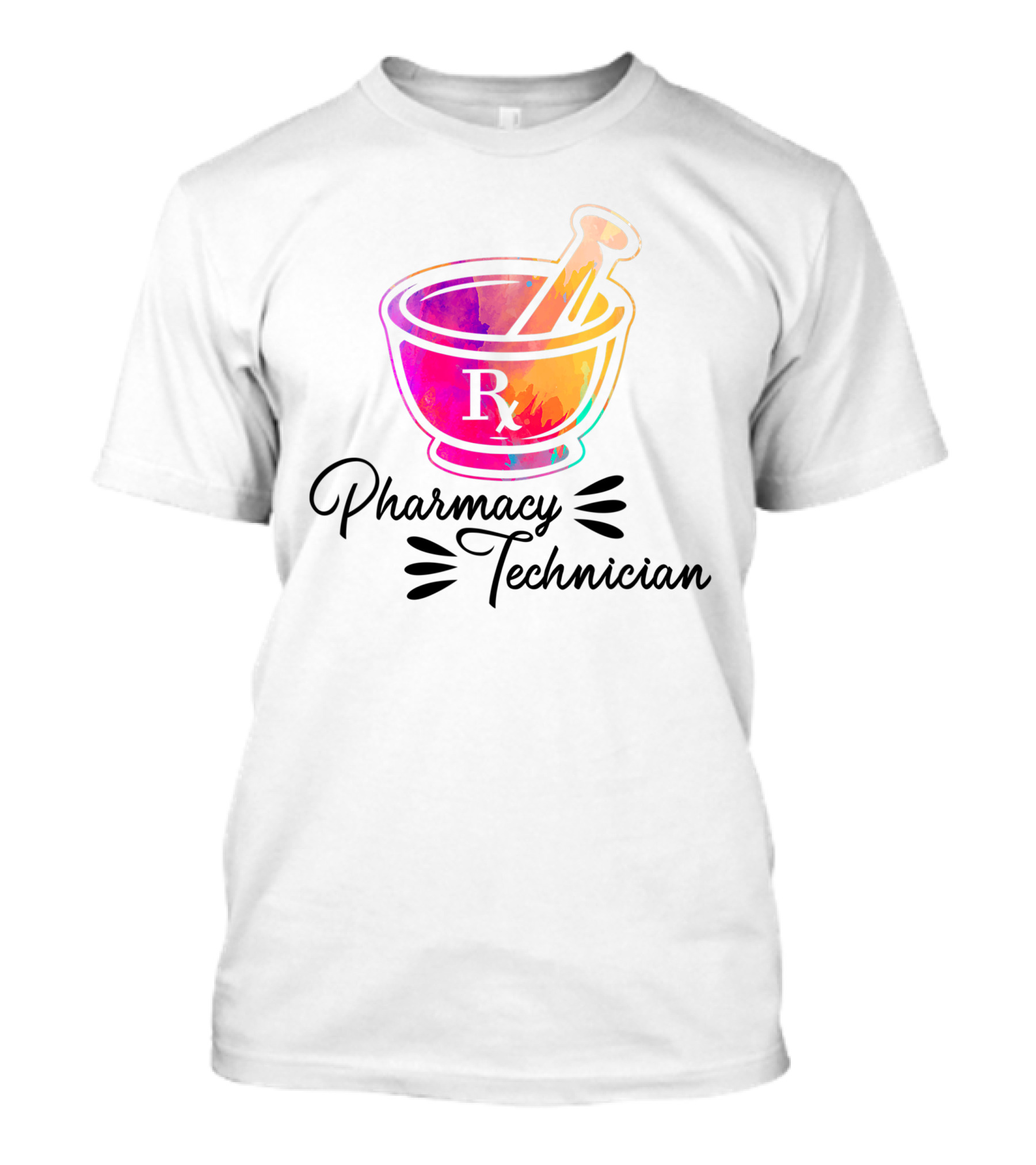 Pharmacy Technician Rx Mortar And Pestle Certified Pharma Tech T-Shirt