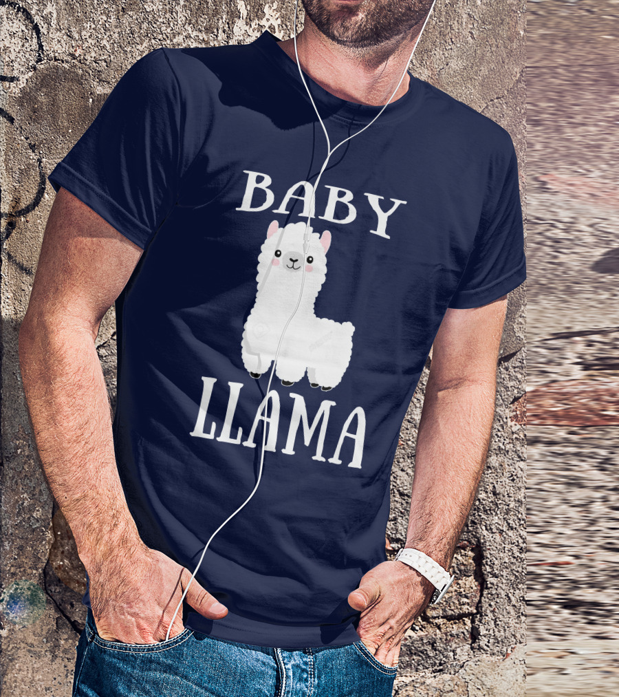 Baby Llama Cute Cartoon Alpaca T-Shirt