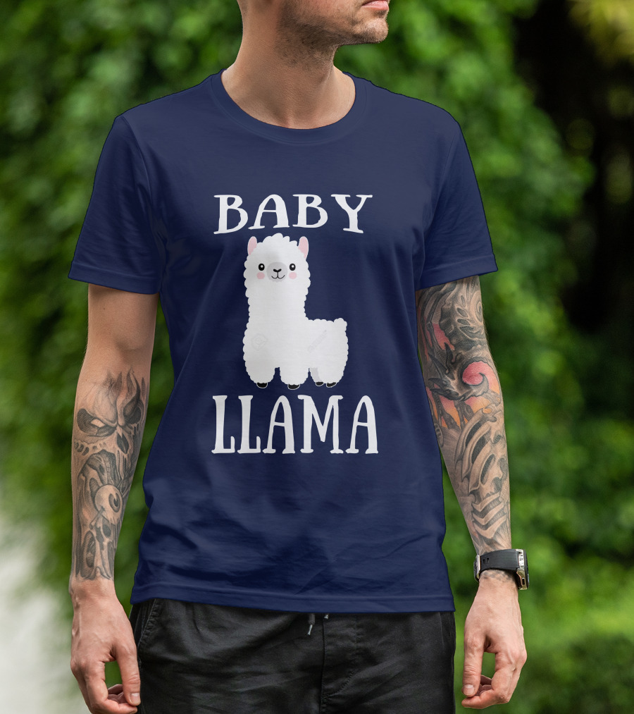 Baby Llama Cute Cartoon Alpaca T-Shirt