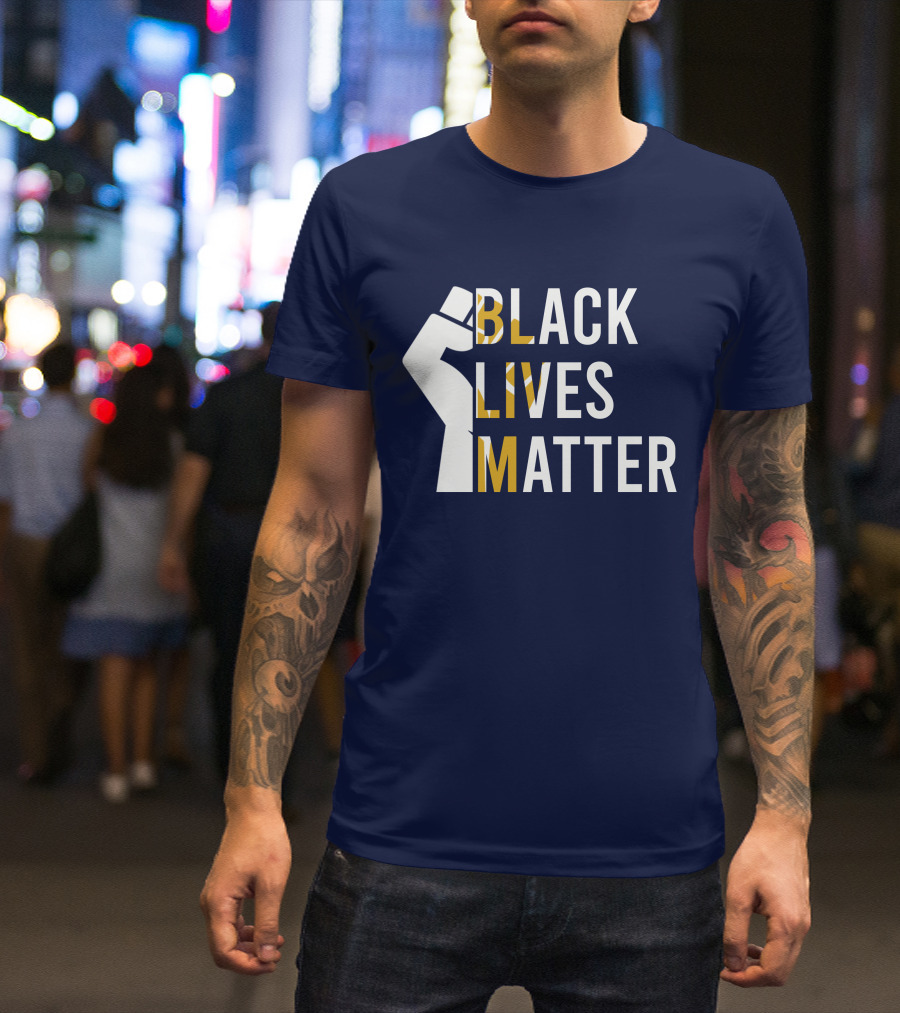 BLACK LIVES MATTER Raised Fist Icon T-Shirt