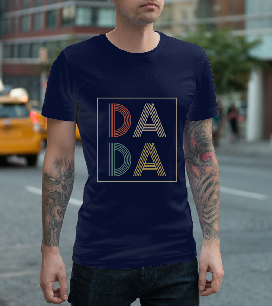 Dada Retro Colorful Typography T-Shirt