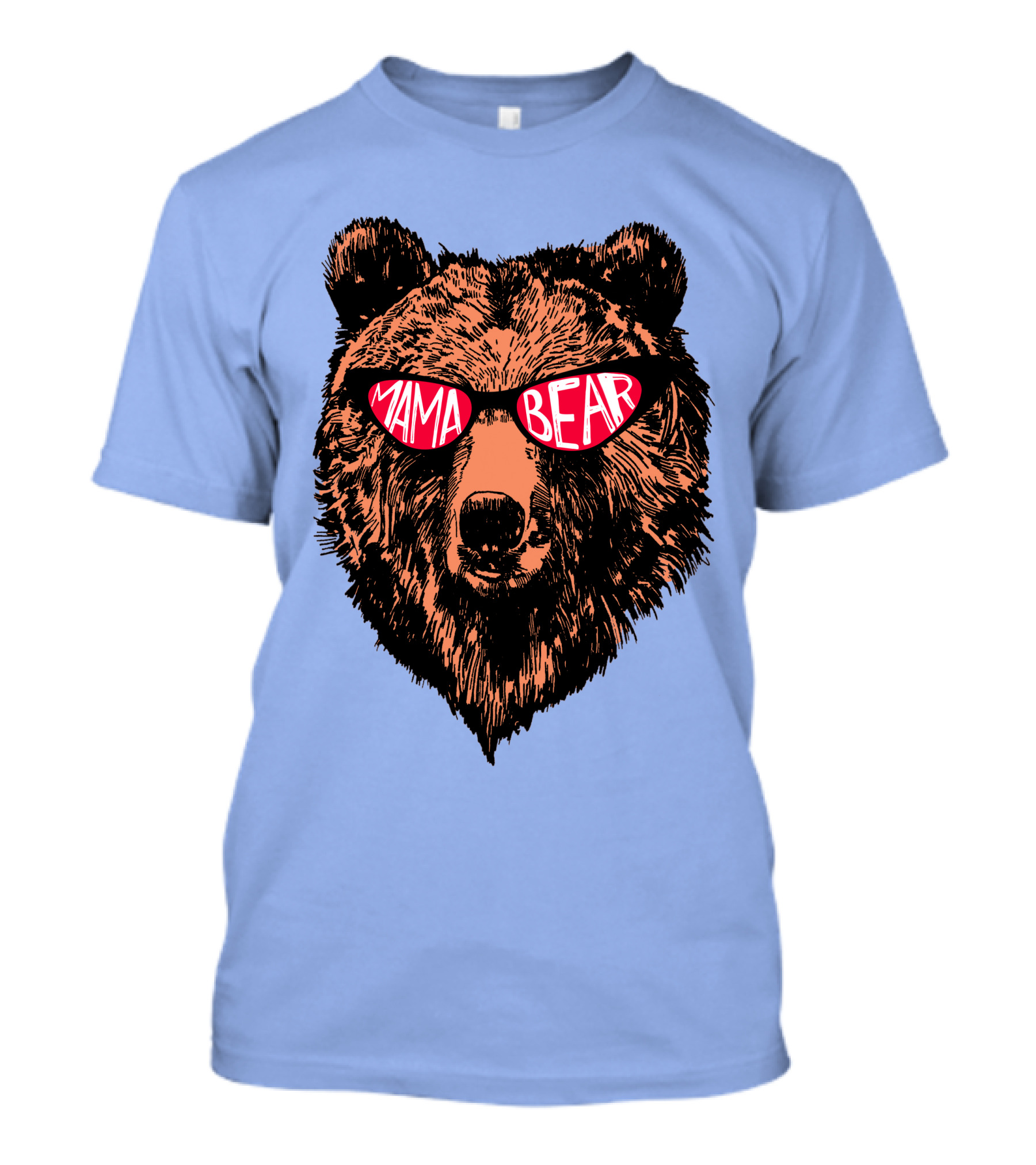 Mama Bear Sunglasses Cool Grizzly T-Shirt