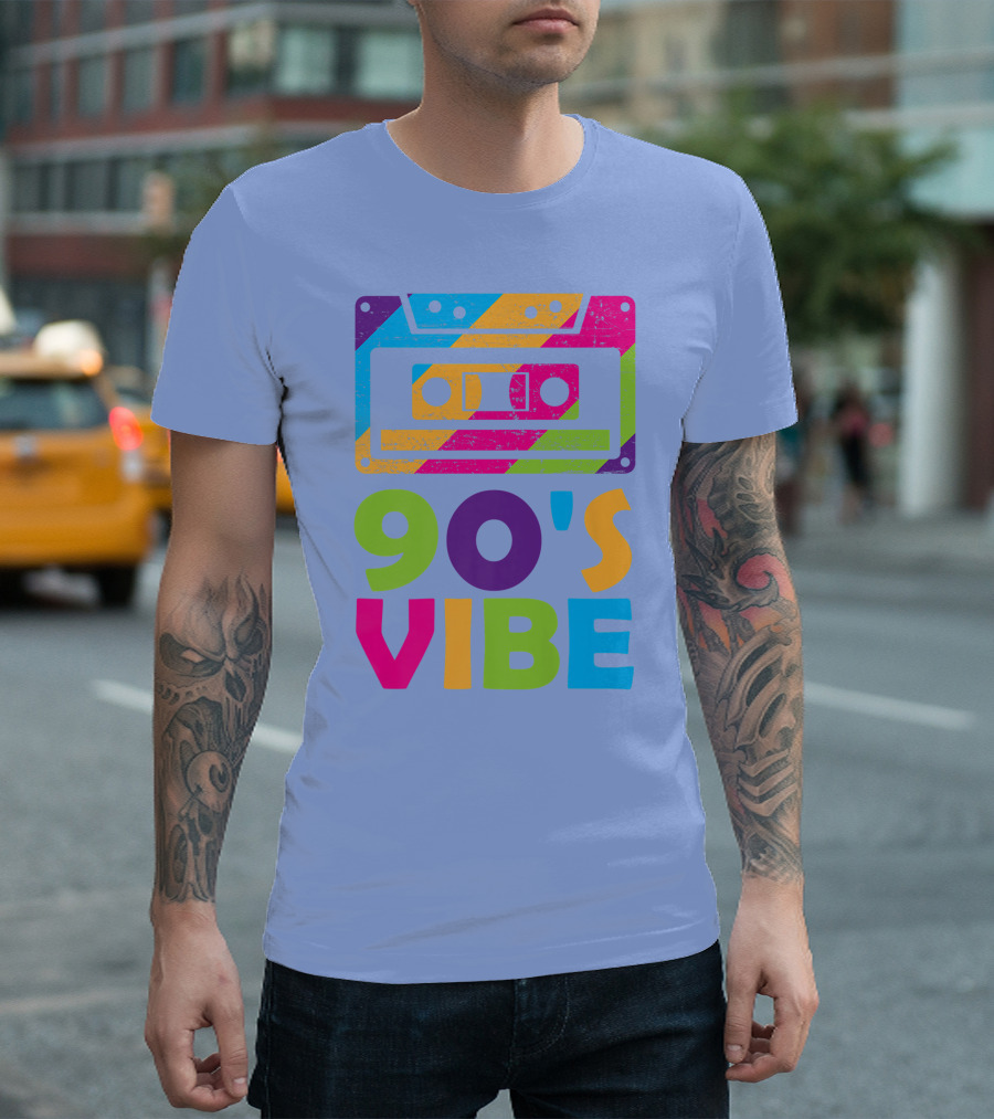 90s Vibe Retro Aesthetic Costume Party Outfit Cassette Tape T-Shirt