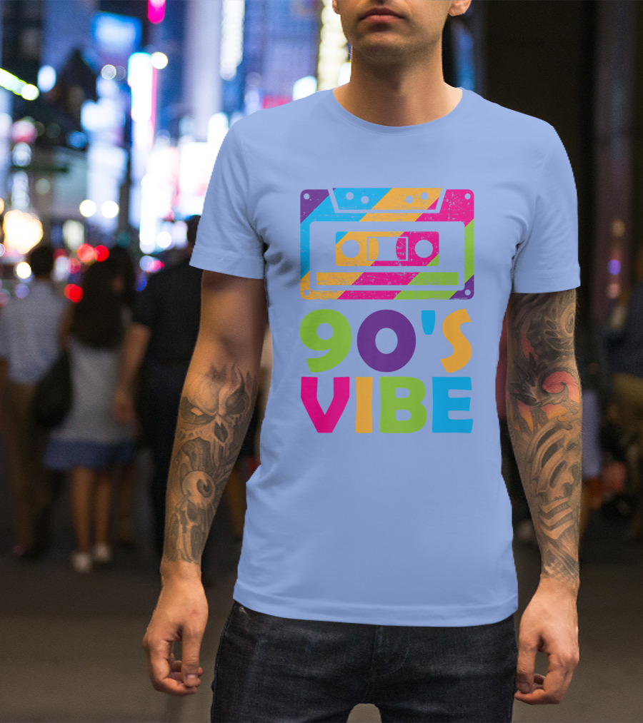 90s Vibe Retro Aesthetic Costume Party Outfit Cassette Tape T-Shirt