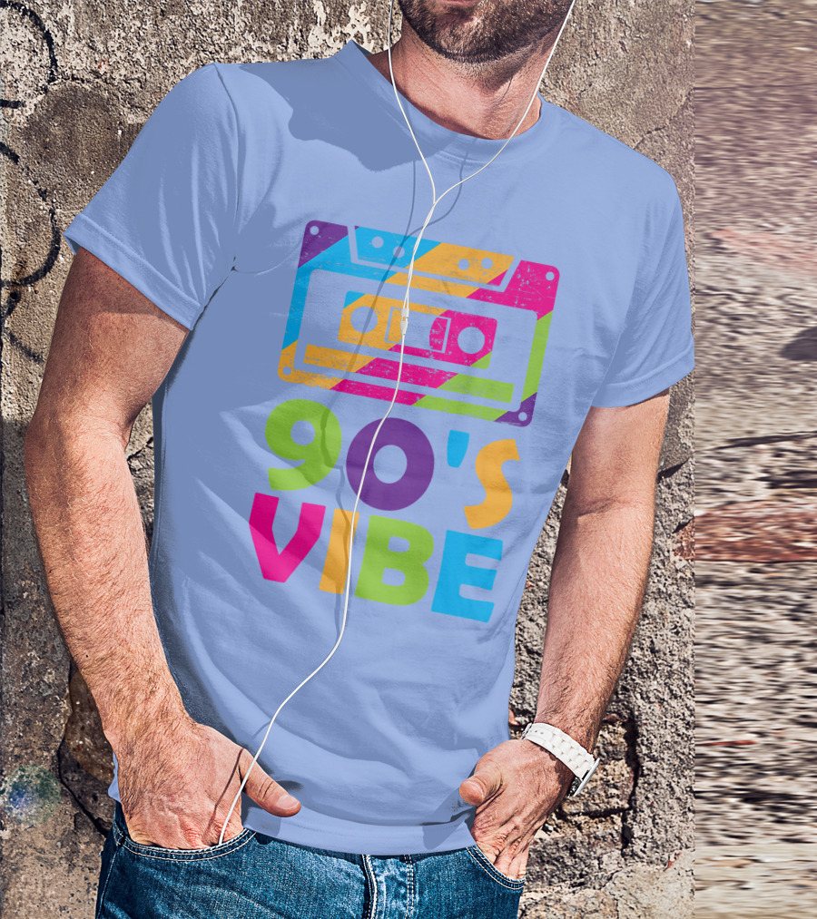 90s Vibe Retro Aesthetic Costume Party Outfit Cassette Tape T-Shirt