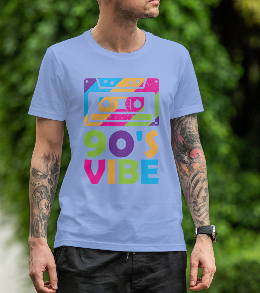 90s Vibe Retro Aesthetic Costume Party Outfit Cassette Tape T-Shirt