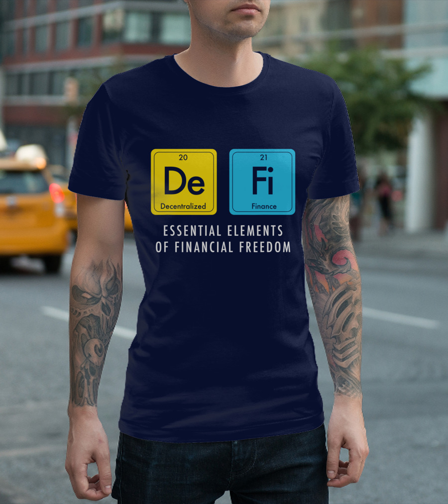 Decentralized Finance DeFi Essential Elements Of Financial Freedom T-Shirt