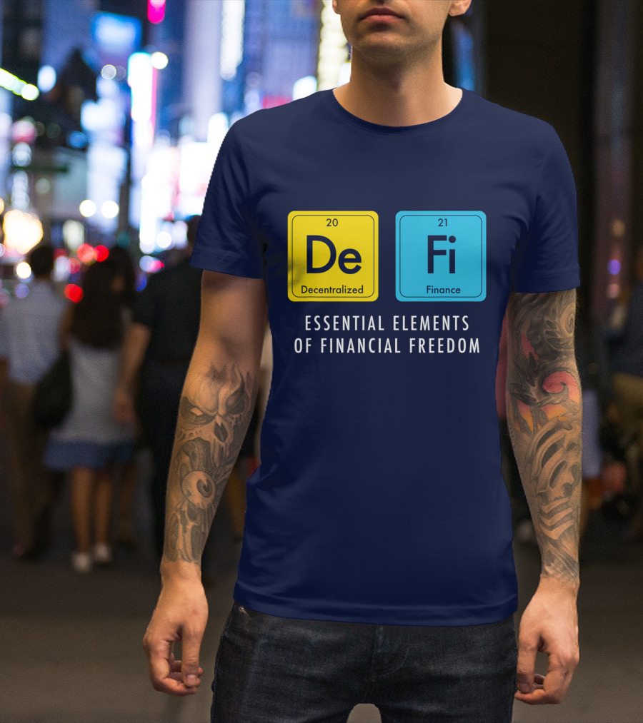 Decentralized Finance DeFi Essential Elements Of Financial Freedom T-Shirt