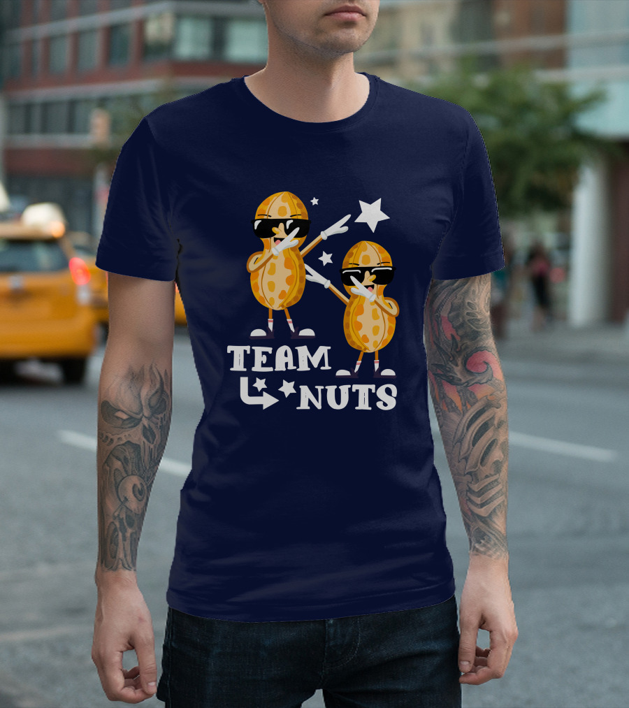 Team Nuts Funny Dabbing Boy Gender Reveal Party T-Shirt