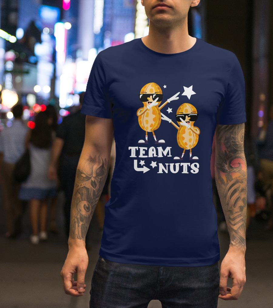 Team Nuts Funny Dabbing Boy Gender Reveal Party T-Shirt