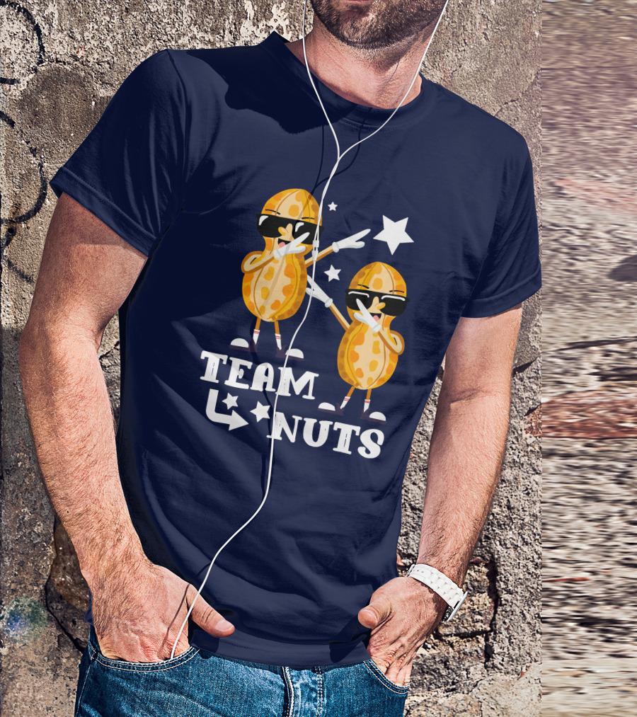 Team Nuts Funny Dabbing Boy Gender Reveal Party T-Shirt