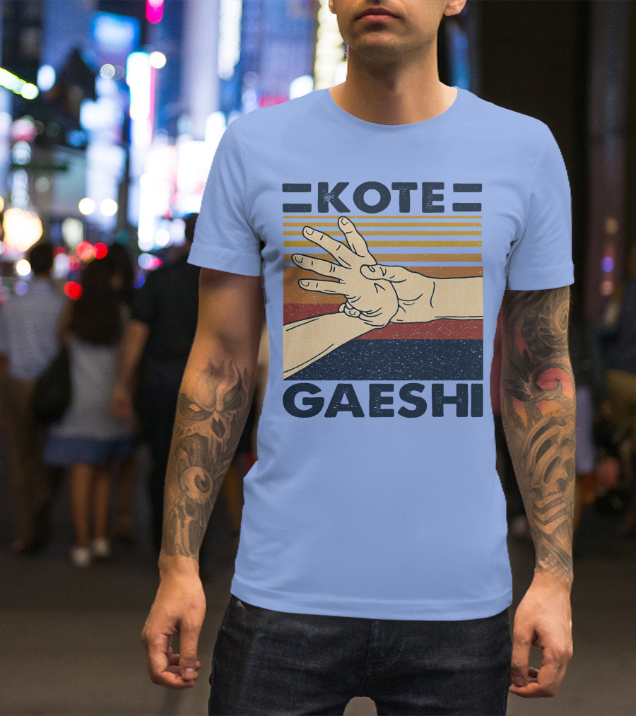 Kote Gaeshi Retro Style Hand Gesture Martial Arts Technique T-Shirt