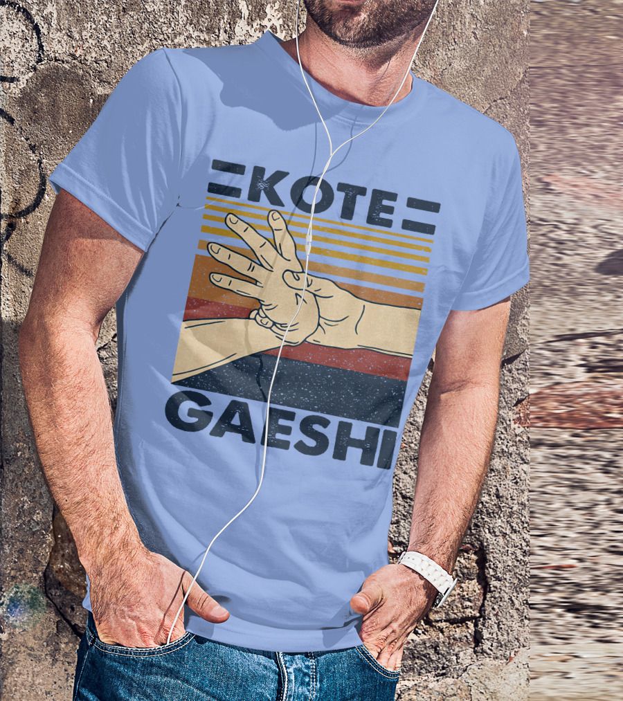 Kote Gaeshi Retro Style Hand Gesture Martial Arts Technique T-Shirt
