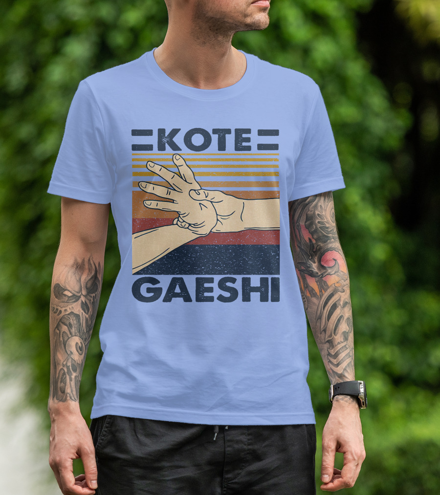Kote Gaeshi Retro Style Hand Gesture Martial Arts Technique T-Shirt