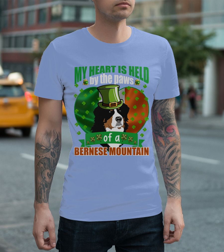 My Heart is Held by the Paws of a Bernese Mountain T-Shirt